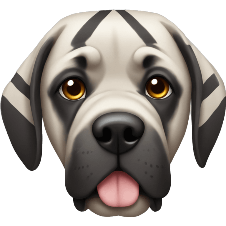 Striped mastiff emoji