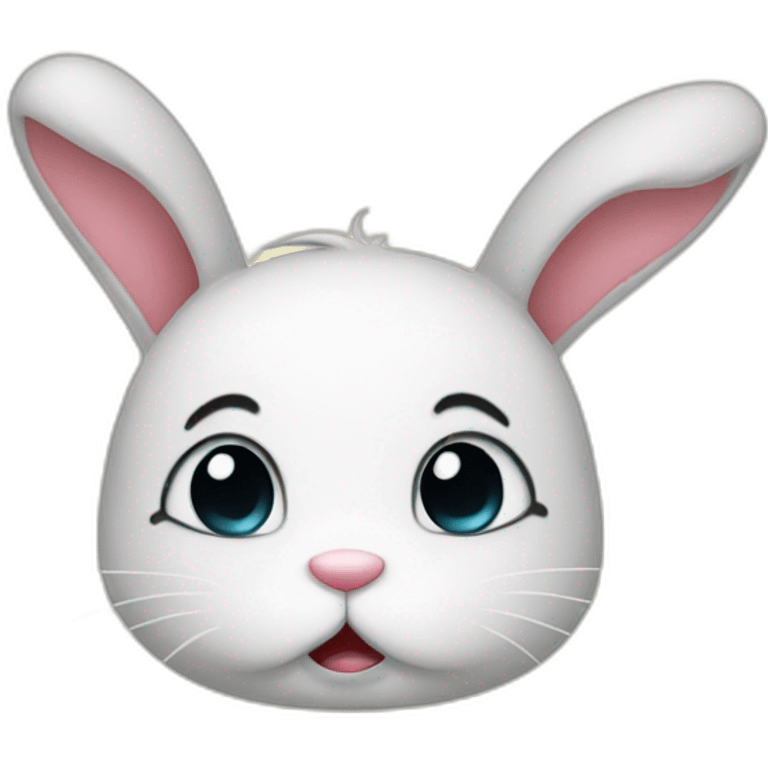 Bunny is crying emoji