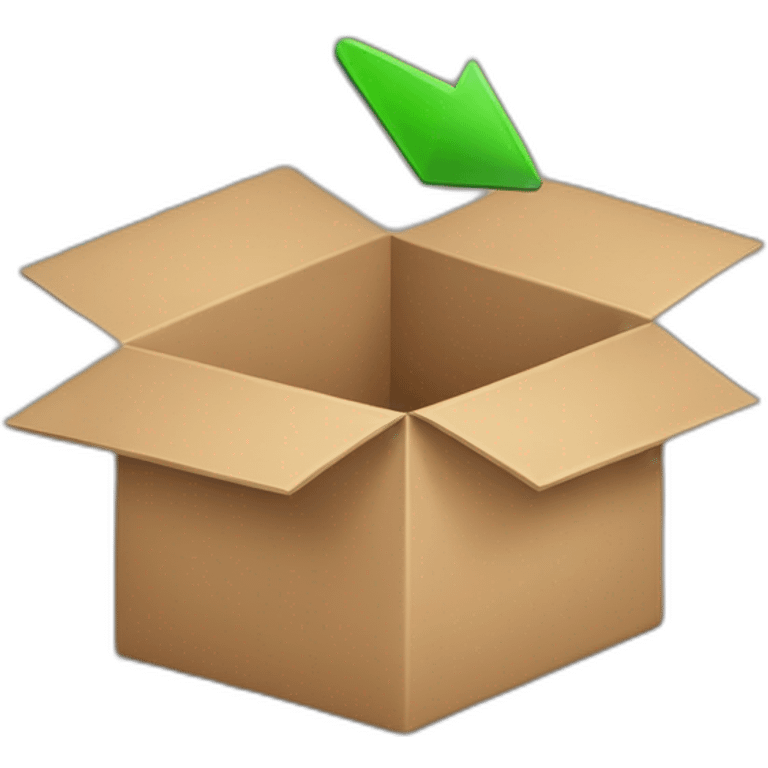 box surrounded by a circular open arrow emoji