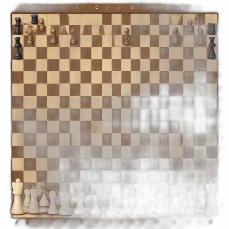 Chess board cenital view emoji