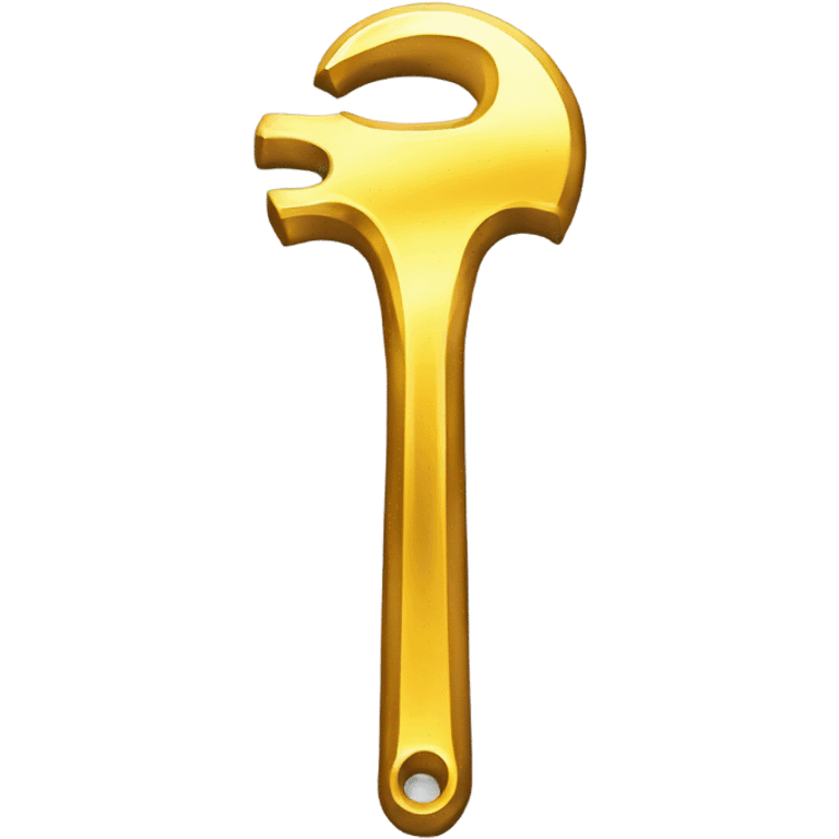 Golden wrench emoji