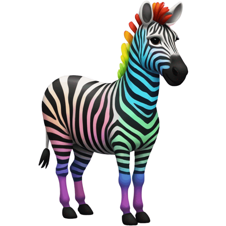 rainbow zebra emoji