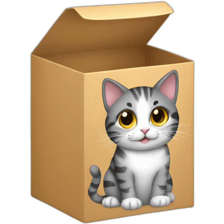 cat gift box emoji