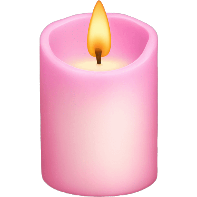 light pink candle emoji