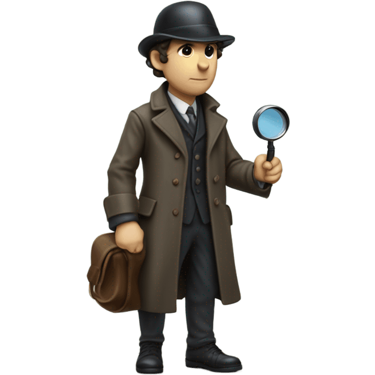 Sherlock homles su una spiaggia  emoji