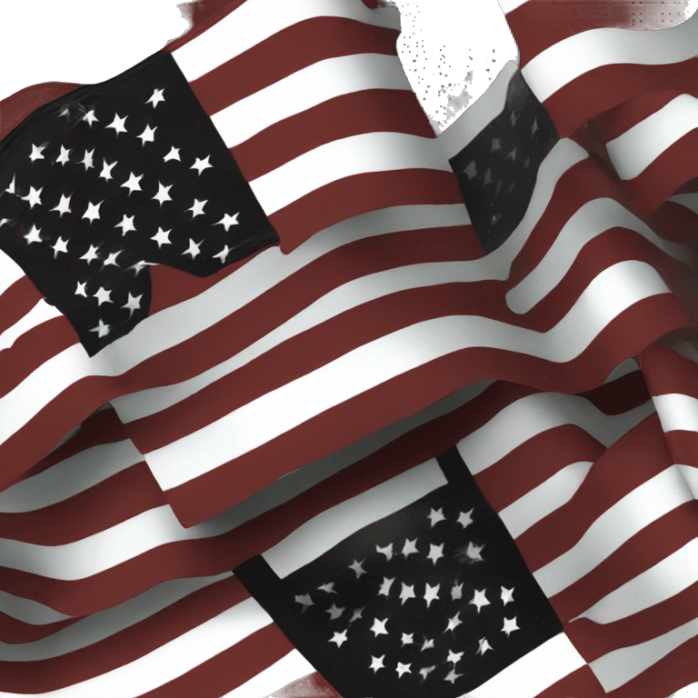 Black american flag emoji