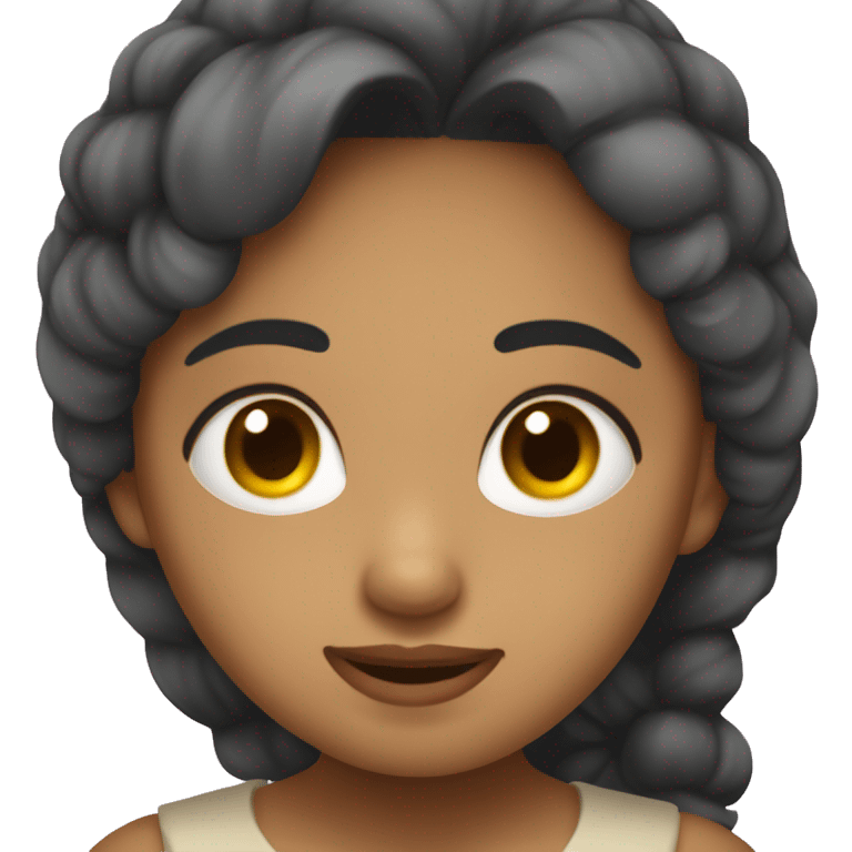 Una niña dormida  emoji