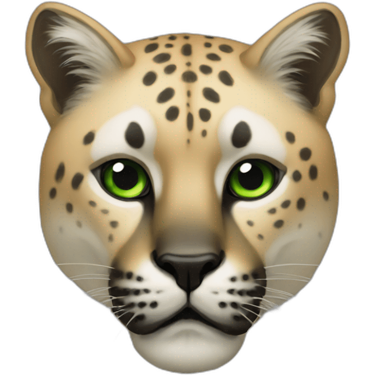 Animal pantera con ojos verdes emoji