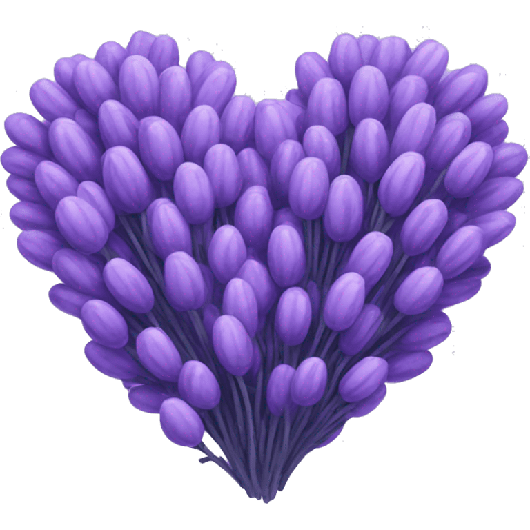 Lavender heart emoji