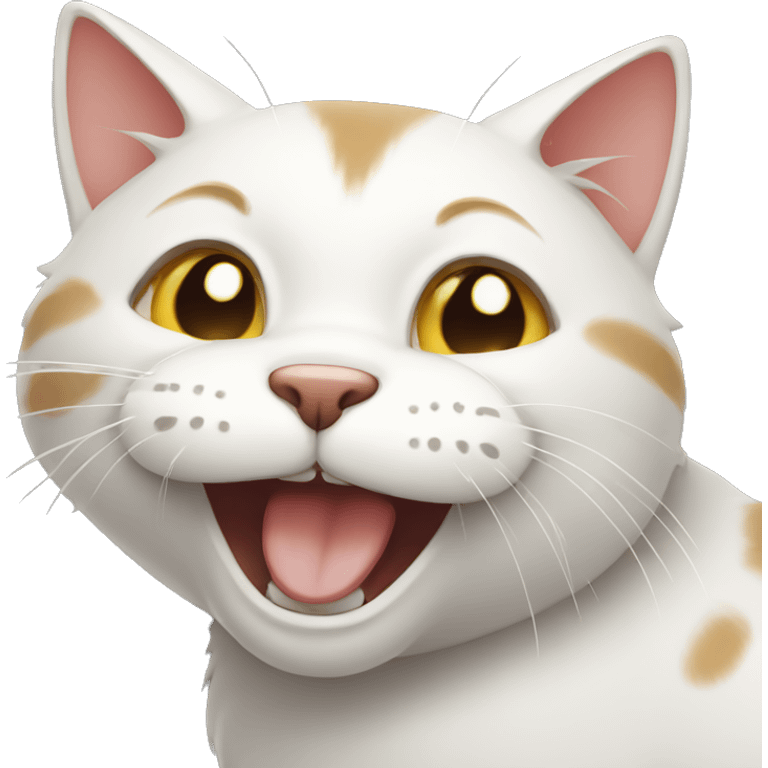 a laughing cat emoji