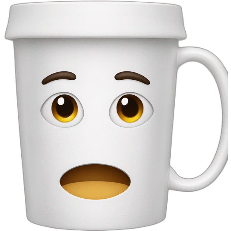 a mug full of coffee mugs emoji