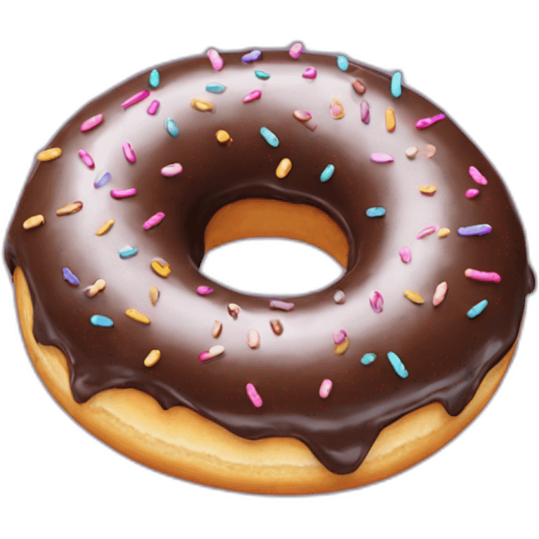 Donut sucré au suvre emoji