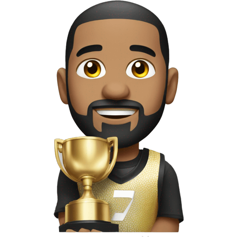 Drake holding championship  emoji