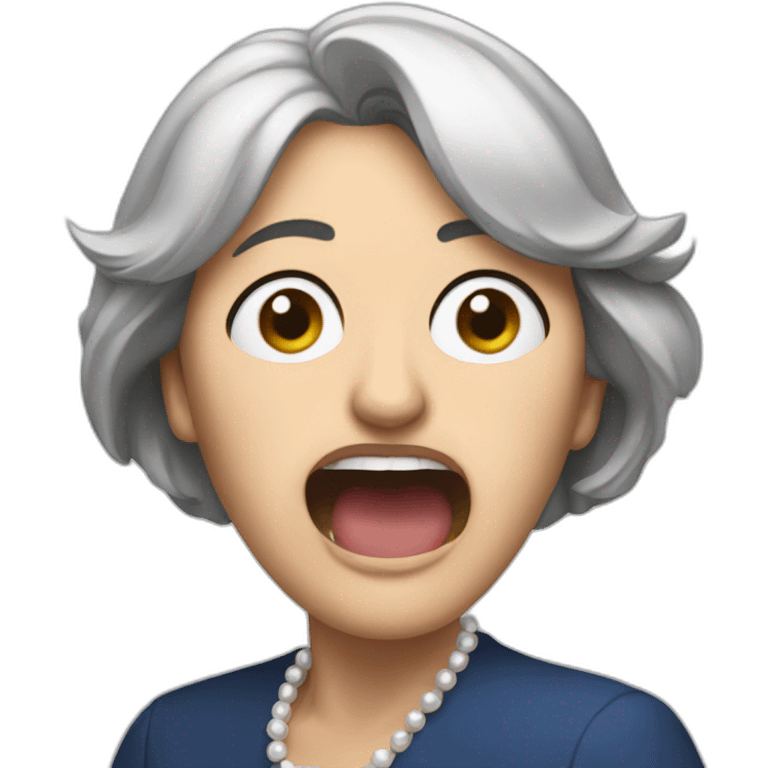 theresa may throwing up emoji