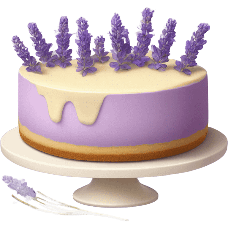 Lavender cheesecake emoji