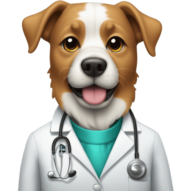 Dog dressed as a doctor  emoji