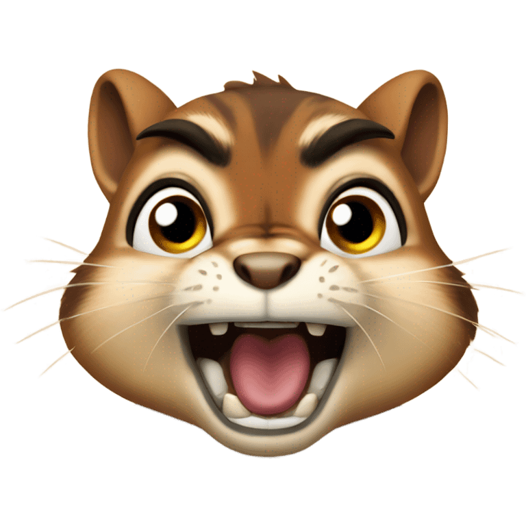 Angry chipmunk  emoji