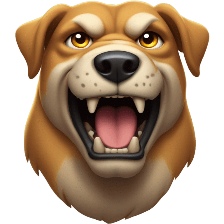 Scary dog emoji