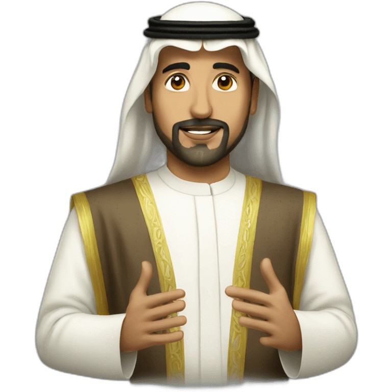 saudi prince delivers a speech emoji