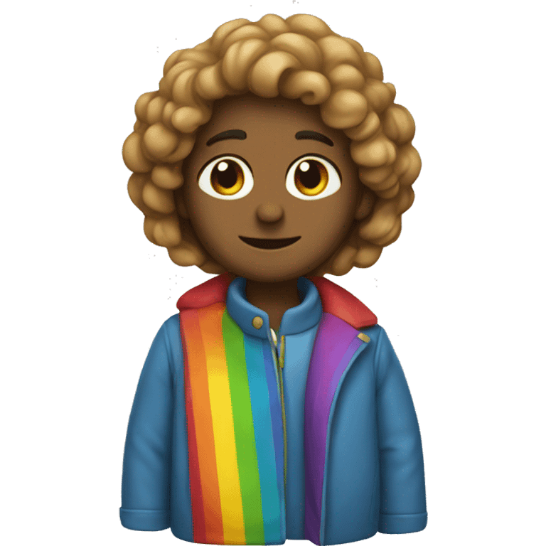 rainbow coat emoji