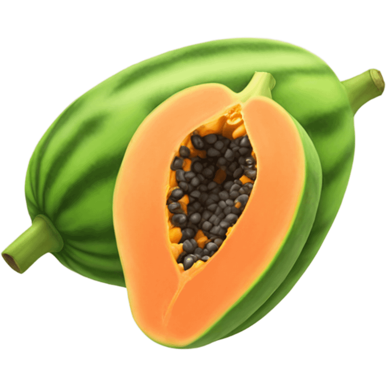 Realistic Papaya  emoji