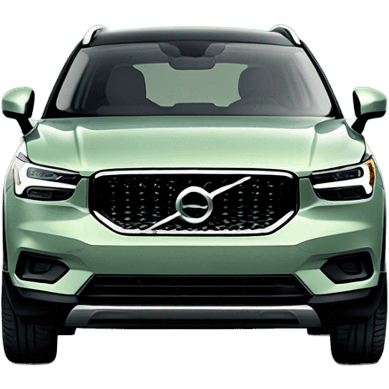 Sage green Volvo XC40 emoji