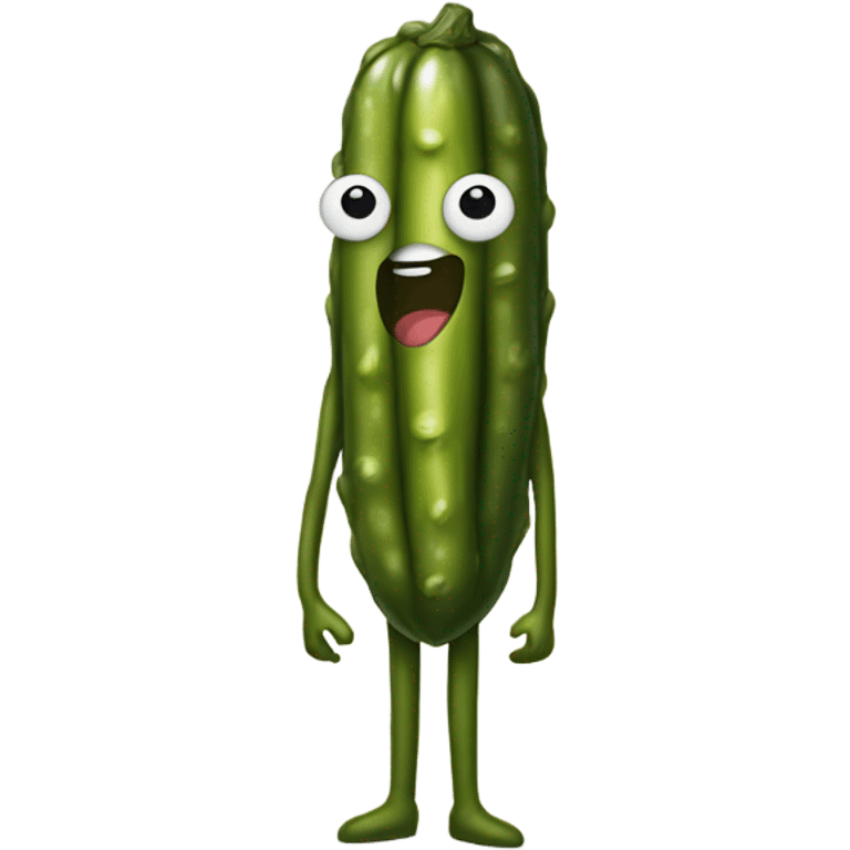 Pickle with legs emoji