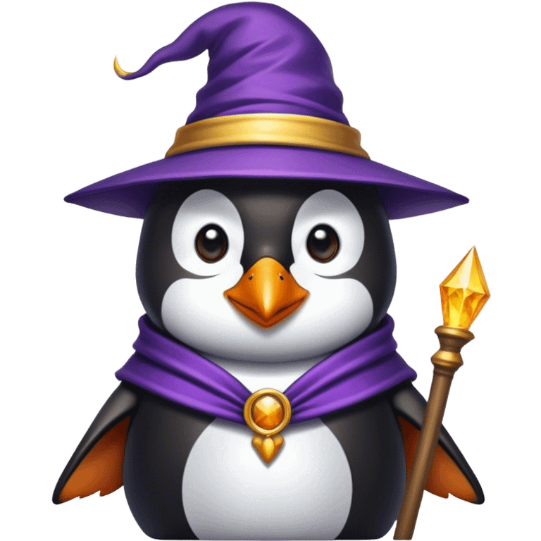 Penguin Wizard emoji