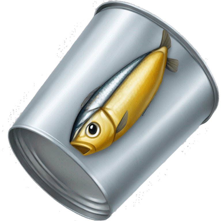 A flat tin can of sardines emoji