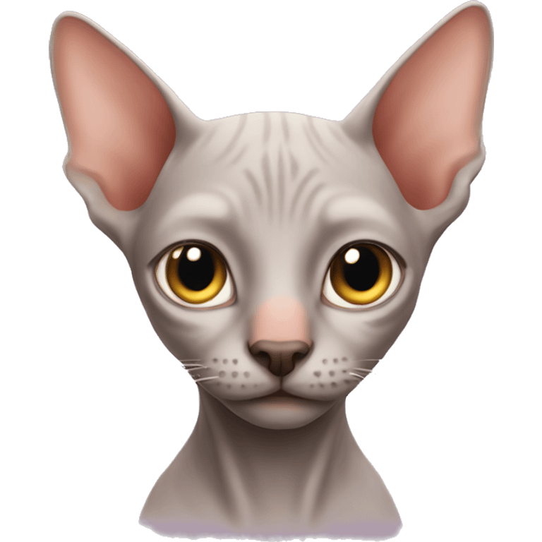 Hairless cat emoji