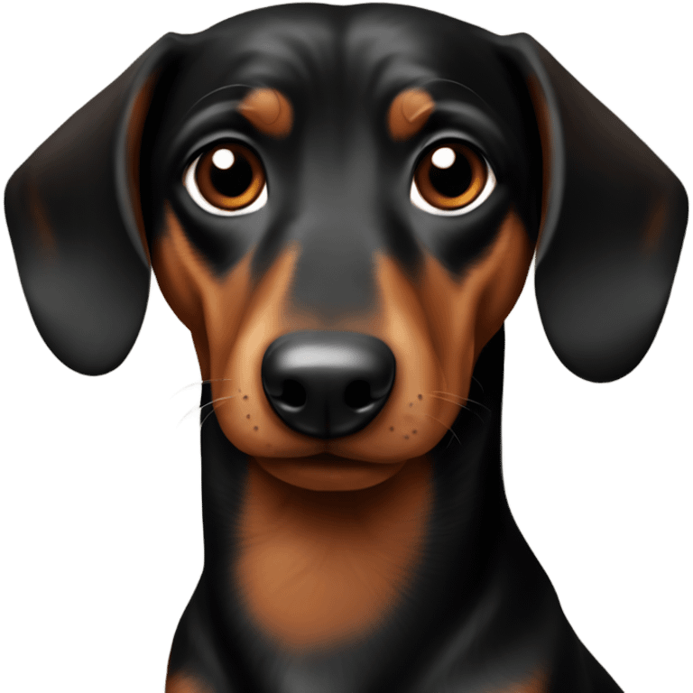 daschund black and brown emoji