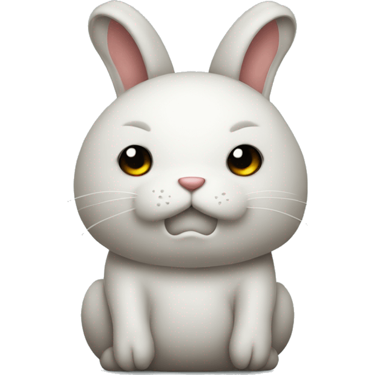 rabbit body unhappy emoji