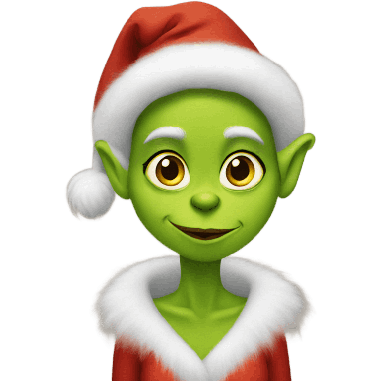 grinch as a traditional wife emoji