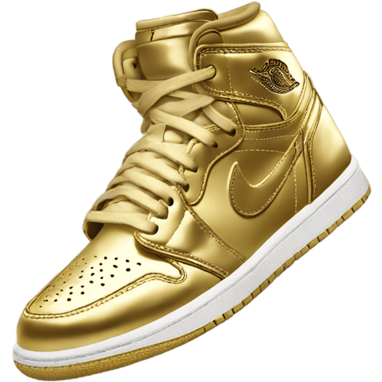 air Jordan 1 gold emoji