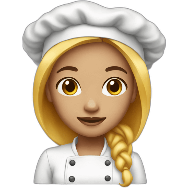 girl cook light color skin emoji