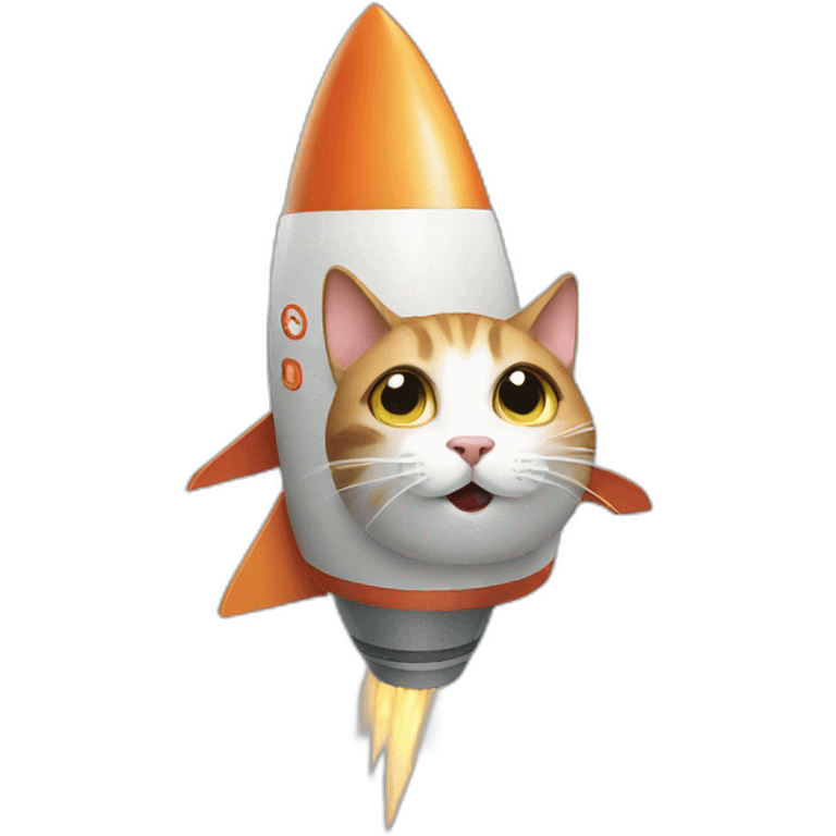 cat rocket  emoji