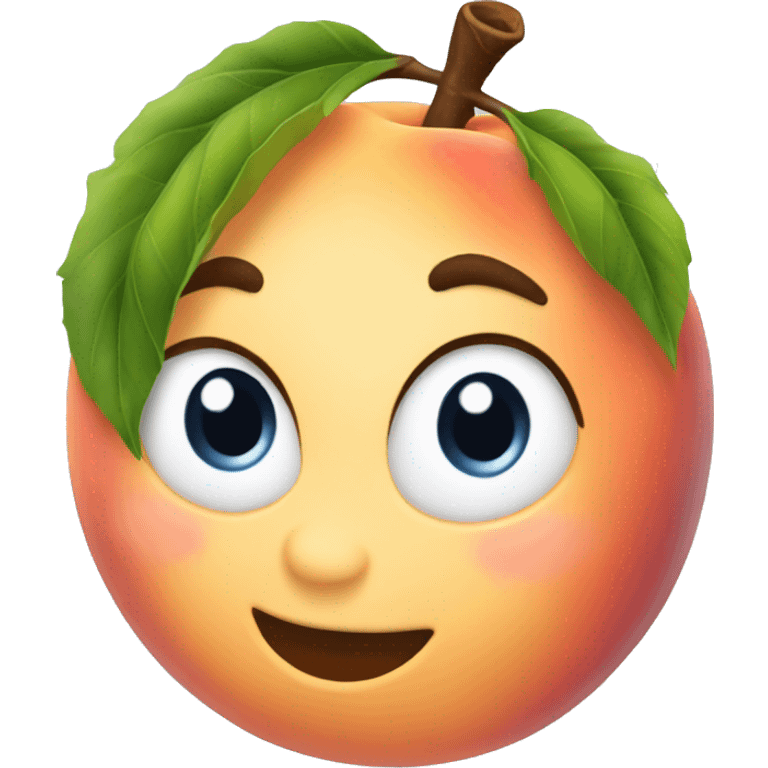 frozen peach emoji