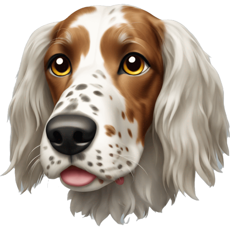 english setter dog emoji