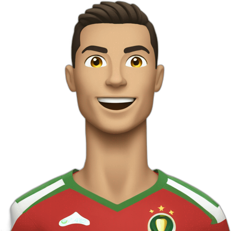 Cristiano Ronaldo with world cup emoji