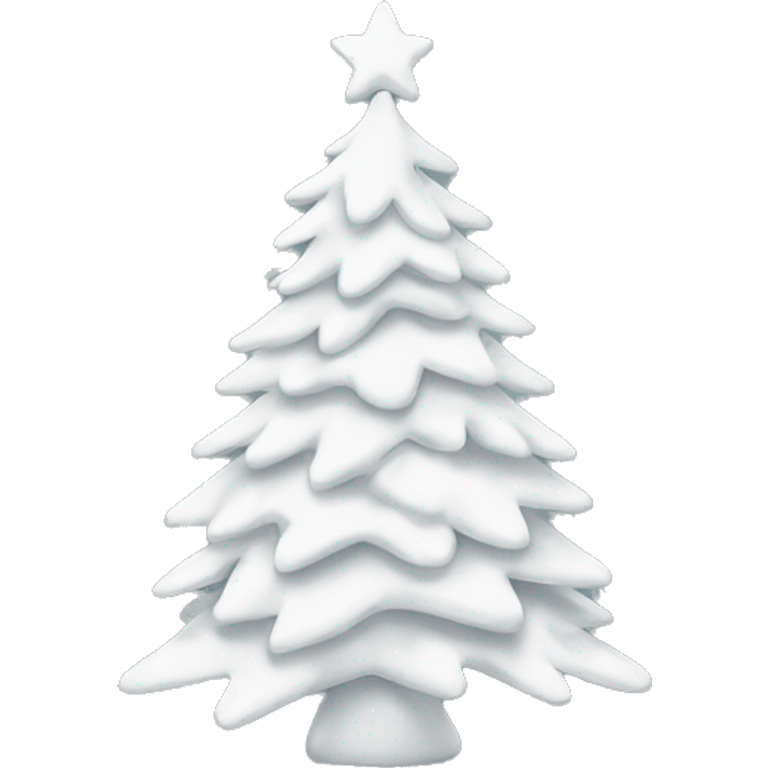 white christmas tree emoji