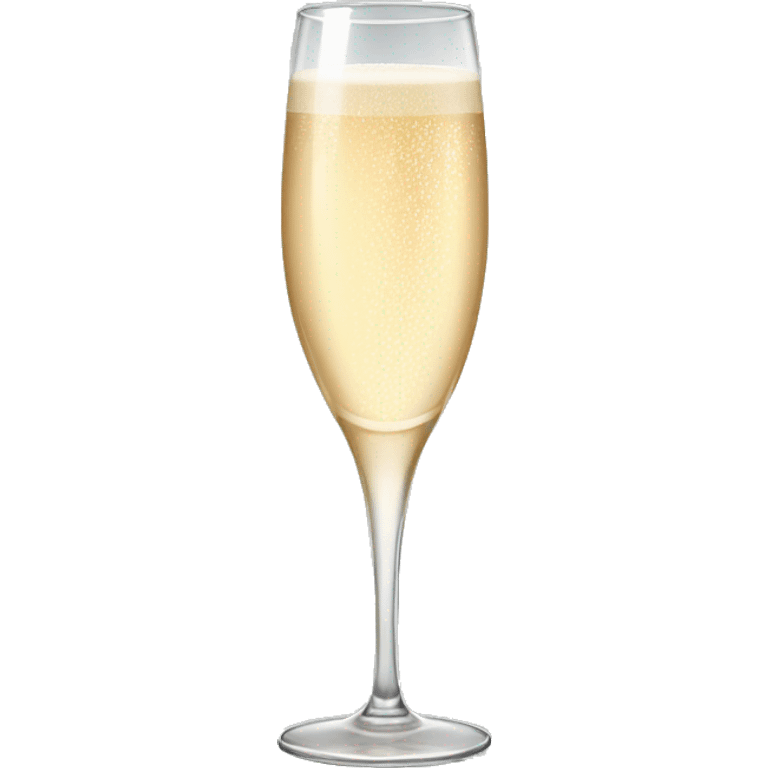 Long glass of champagne  emoji