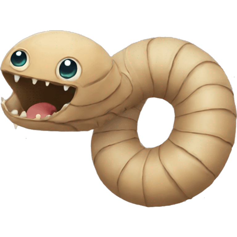 Sand worm emoji