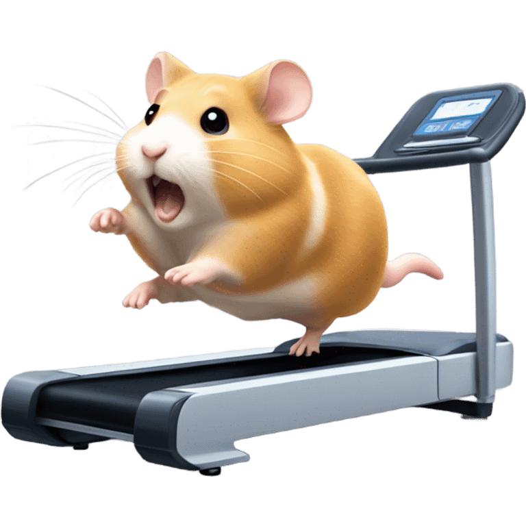 hamster runs on a treadmill emoji