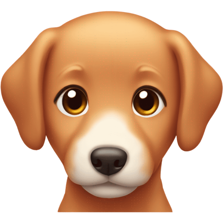 Kawaii red retriever puppy emoji