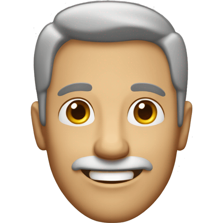 happy middle age male emoji