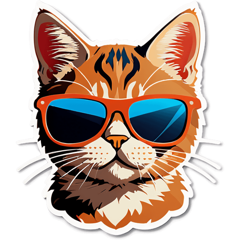 Cat with sunglasses emoji