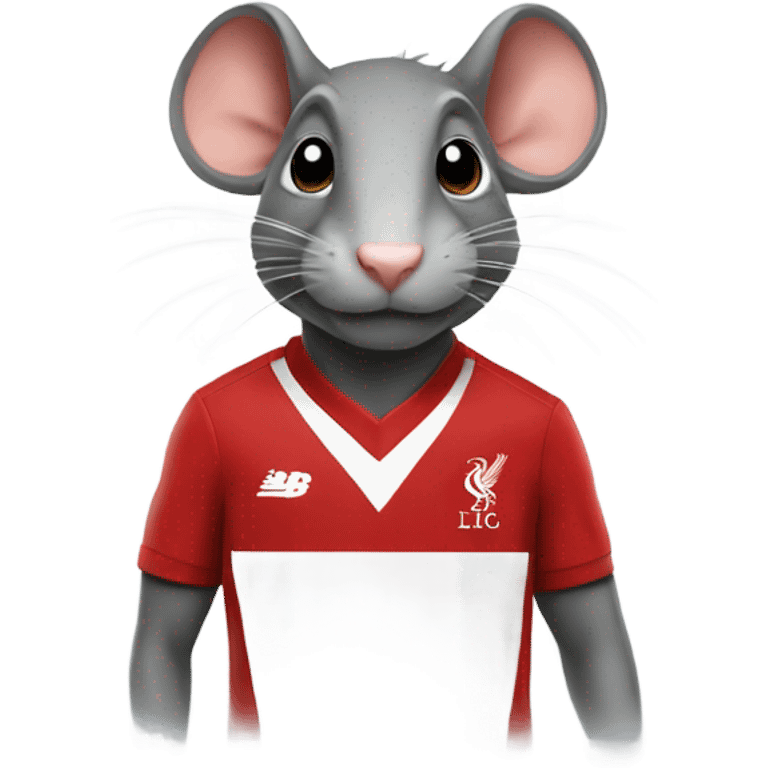 Rat in a Liverpool shirt emoji