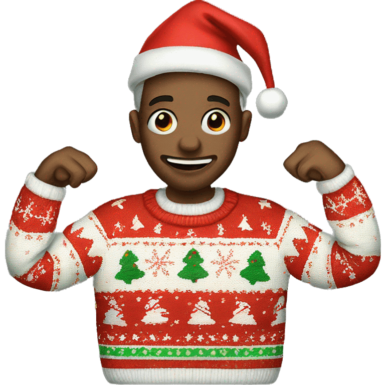 ugly christmas sweater emoji