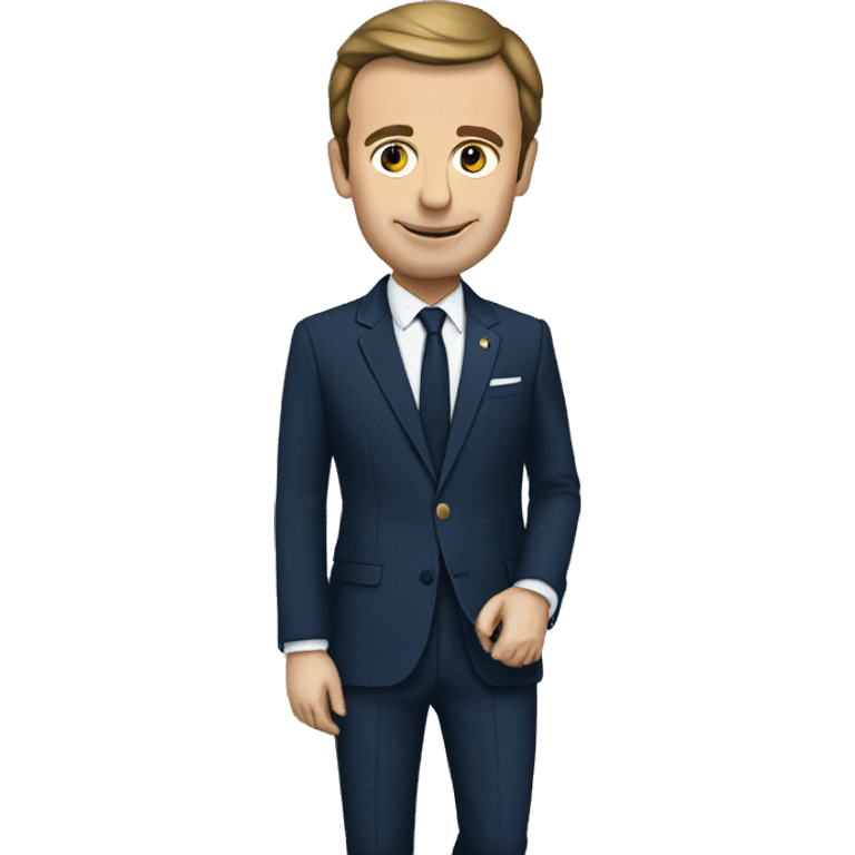 Macron qui boit de l’eau emoji