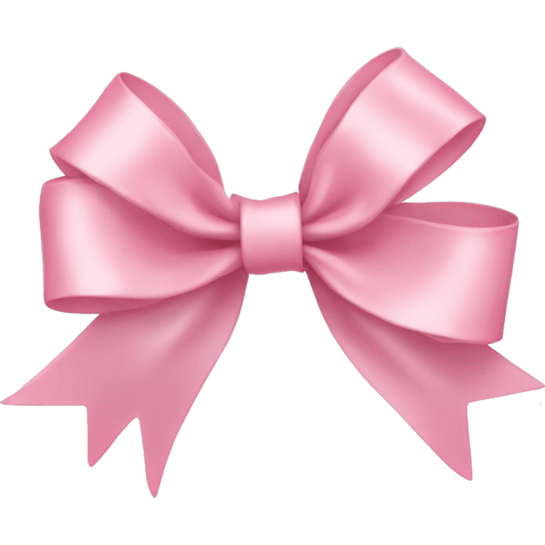 light pink ribbon bow emoji